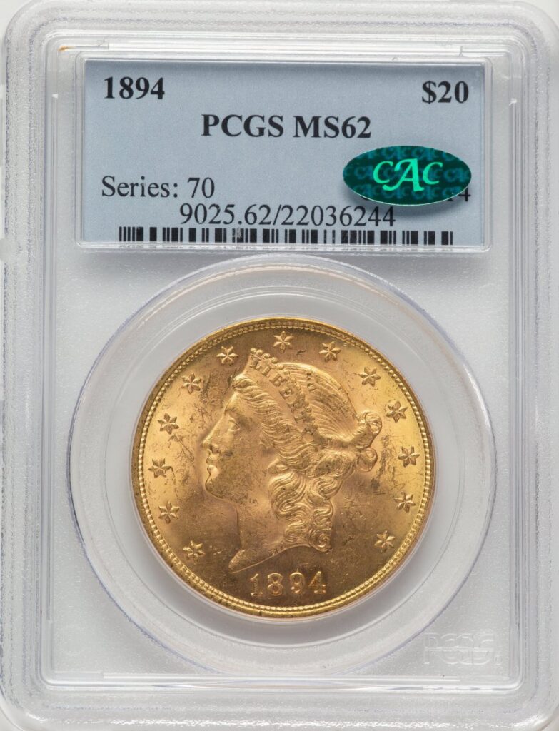1894 Liberty Double Eagles (1894 $20 CAC)