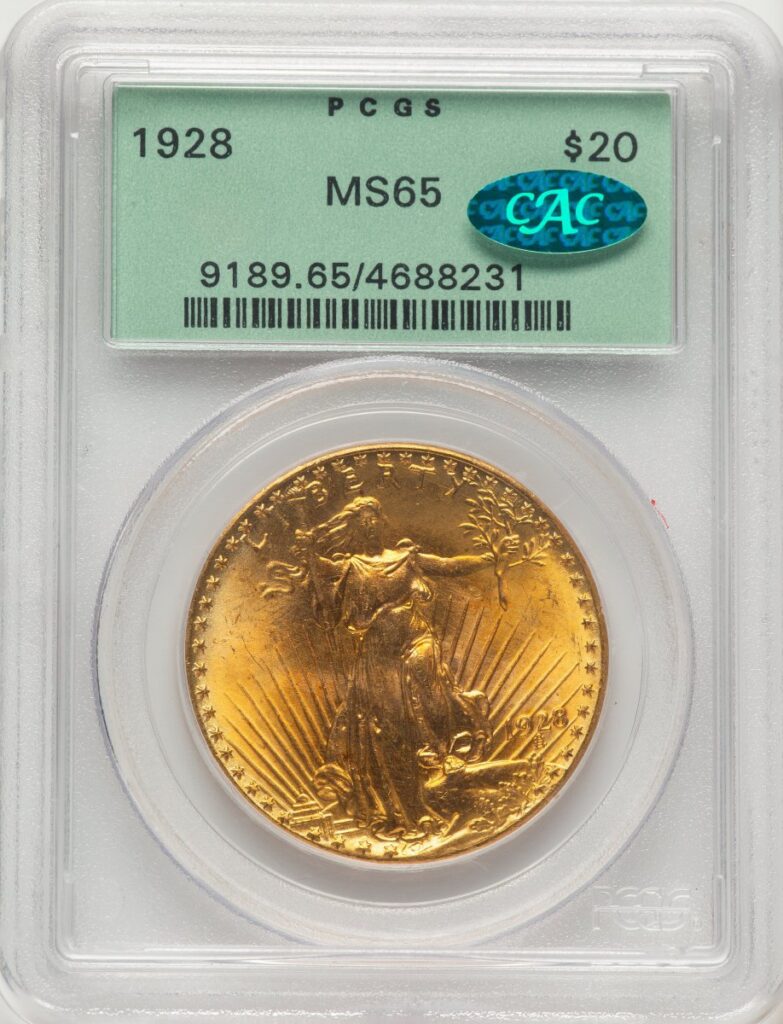 1928 Saint-Gaudens Double Eagles (1928 $20 CAC)