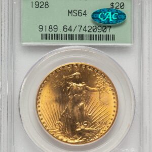 1928 Saint-Gaudens Double Eagles (1928 $20 CAC)