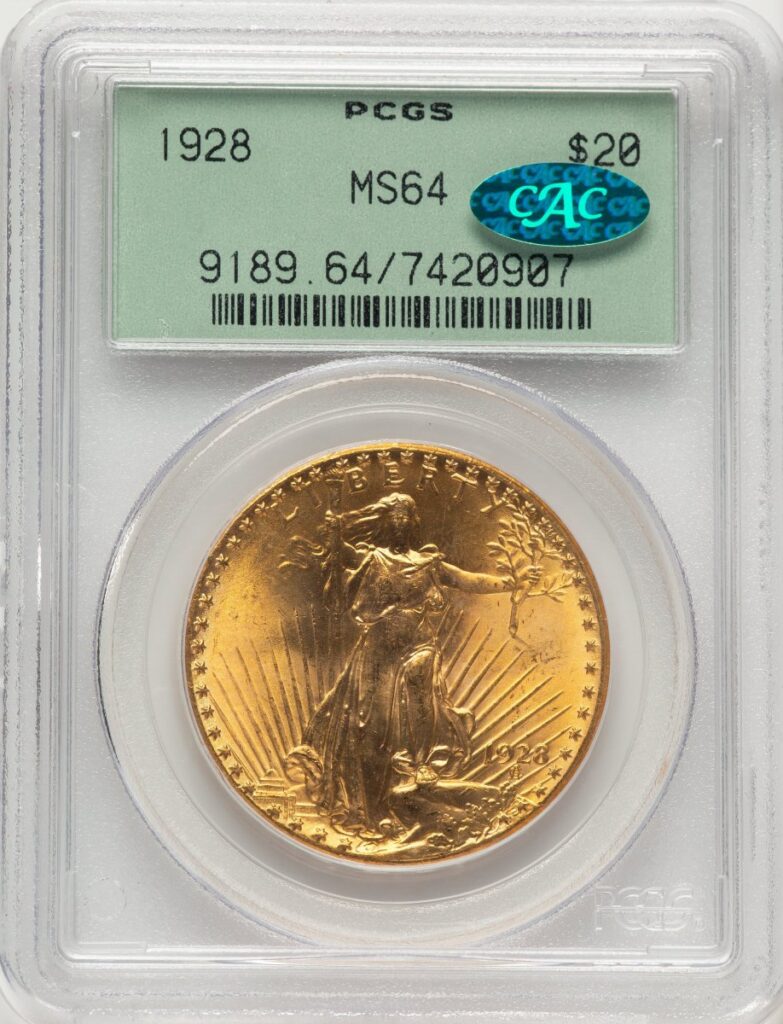 1928 Saint-Gaudens Double Eagles (1928 $20 CAC)