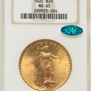 1925 Saint-Gaudens Double Eagles (1925 $20 CAC)