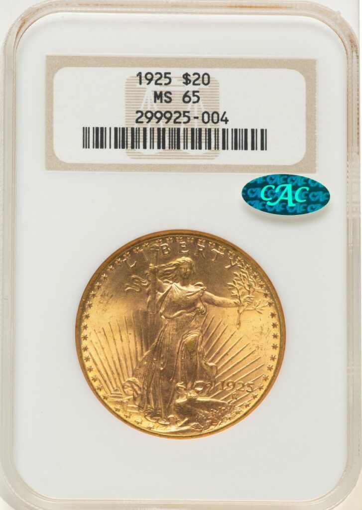 1925 Saint-Gaudens Double Eagles (1925 $20 CAC)