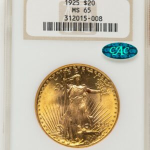 1925 Saint-Gaudens Double Eagles (1925 $20 CAC)