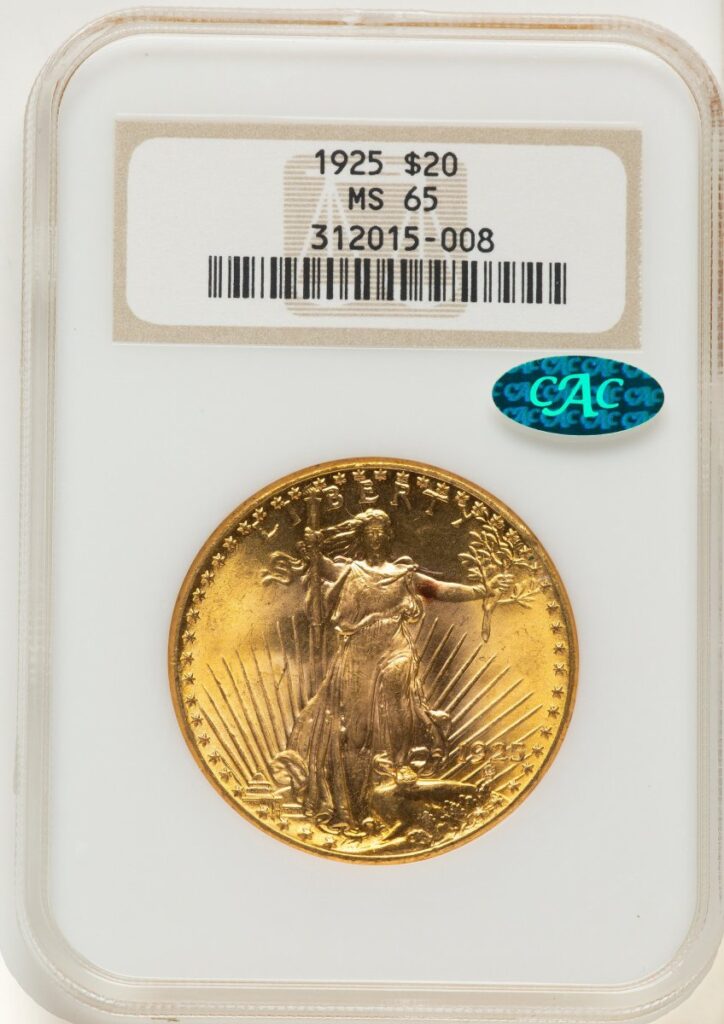 1925 Saint-Gaudens Double Eagles (1925 $20 CAC)