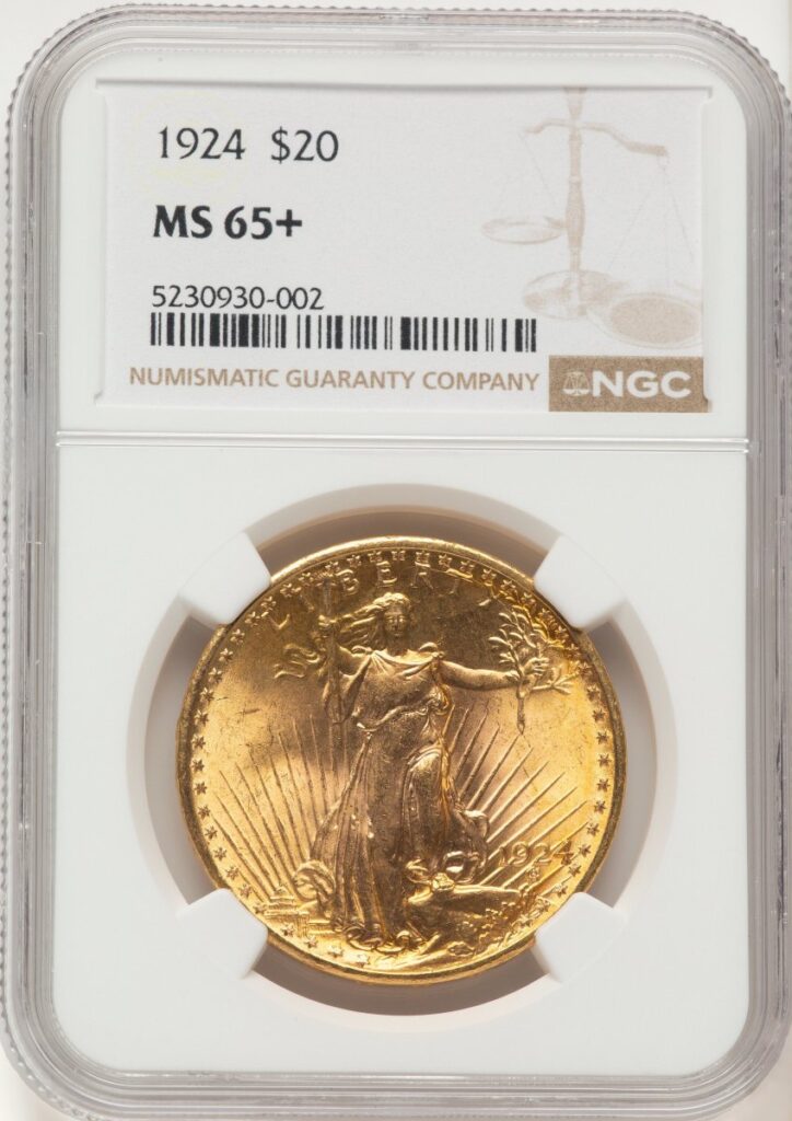 1924 Saint-Gaudens Double Eagles (1924 $20 Saint NGC Plus)