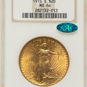 1915-S Saint-Gaudens Double Eagles (1915-S $20 CAC)