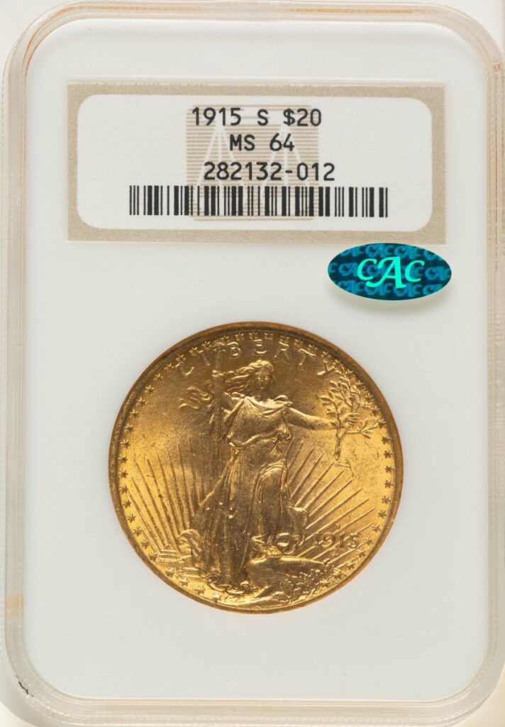 1915-S Saint-Gaudens Double Eagles (1915-S $20 CAC)