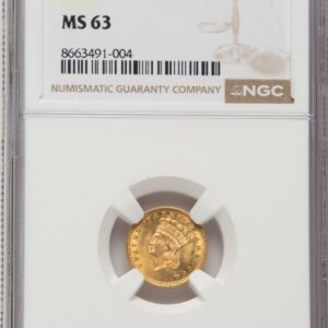 1873 Gold Dollars (1873 G$1 OPEN 3, MS)