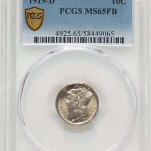 1919-D Mercury Dimes (1919-D 10C, FB PCGS Secure)