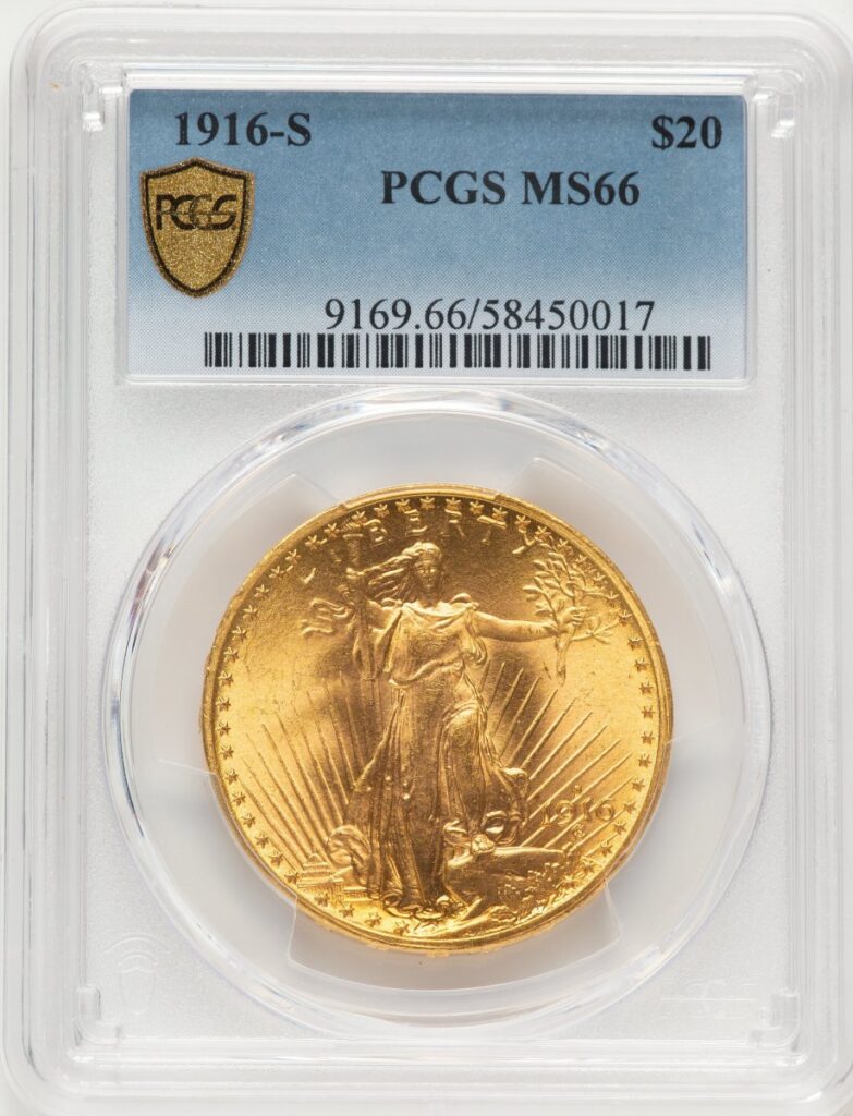 1916-S Saint-Gaudens Double Eagles (1916-S $20 PCGS Secure)