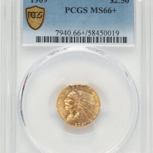 1909 Indian Quarter Eagles (1909 $2 1/2 PCGS Secure PCGS Plus)