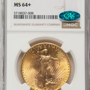 1922 Saint-Gaudens Double Eagles (1922 $20 CAC NGC Plus)