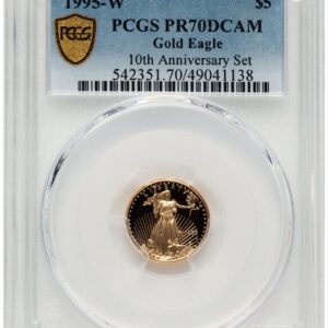 1995-W Modern Bullion Coins (1995-W Proof Gold Eagle 1/10 oz Blue Gradient)