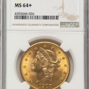 1907 Liberty Double Eagles (1907 $20 Liberty, MS NGC Plus)