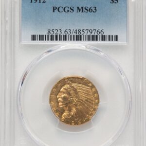 1912 Indian Half Eagles (1912 $5)
