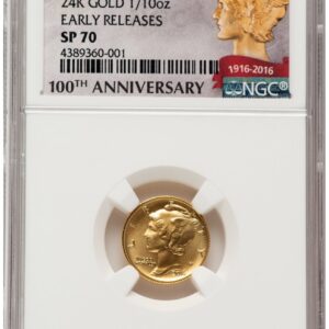 2016-W Modern Bullion Coins (2016-W 10C Mercury Dime 100th Anniversary Gold Centennial ER 100th Anniversary)