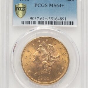 1900 Liberty Double Eagles (1900 $20 PCGS Secure PCGS Plus)