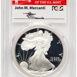 1986-S Modern Bullion Coins (1986-S Proof Silver Eagle 1 oz John Mercanti Bridge)