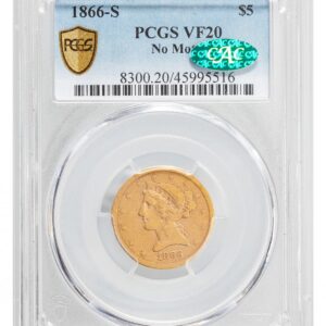 1866-S-Liberty Head $5 - Type 1 No Motto