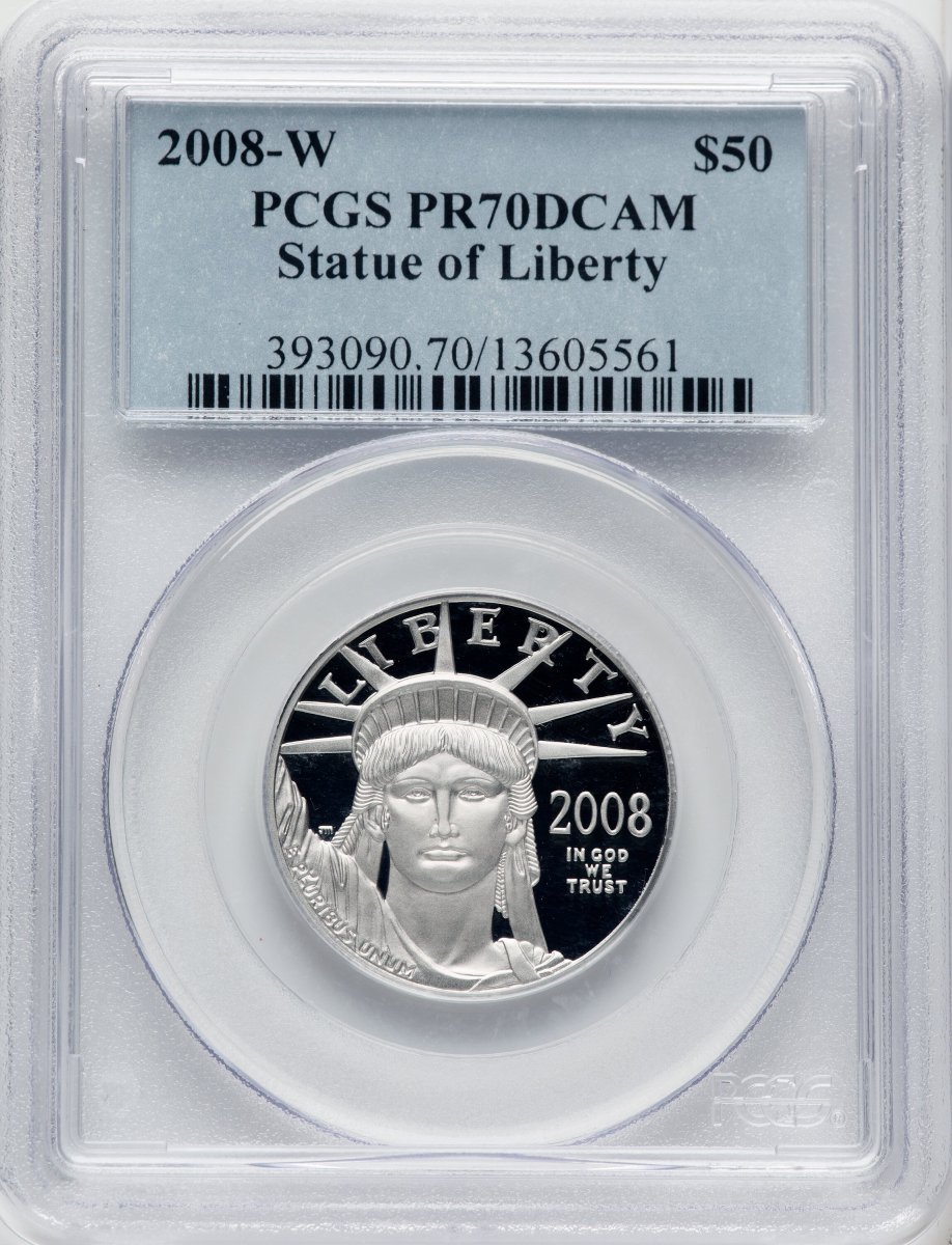 2008-W Modern Bullion Coins (2008-W Proof Platinum Eagle 1/2 oz Blue Label)