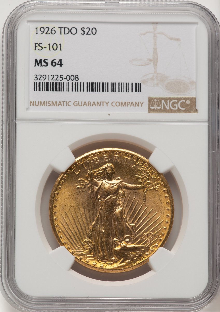 1926 Saint-Gaudens Double Eagles (1926 $20 Tripled Die Obverse, FS-101, MS)