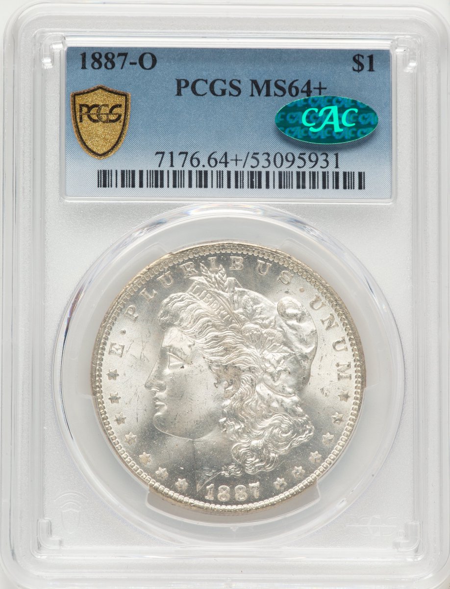 1887-O Morgan Dollars (1887-O S$1 CAC PCGS Secure PCGS Plus)
