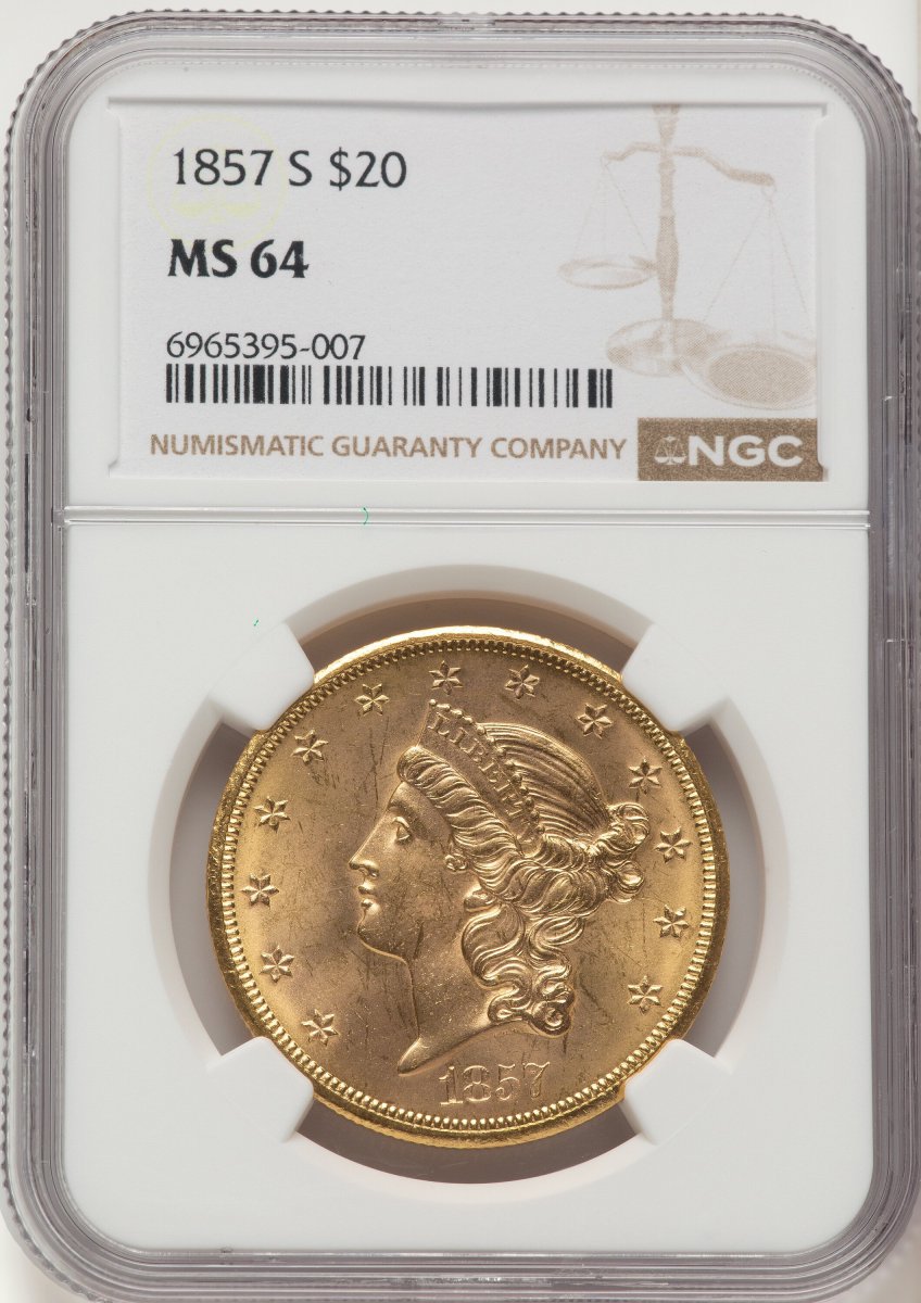1857-S Liberty Double Eagles (1857-S $20)