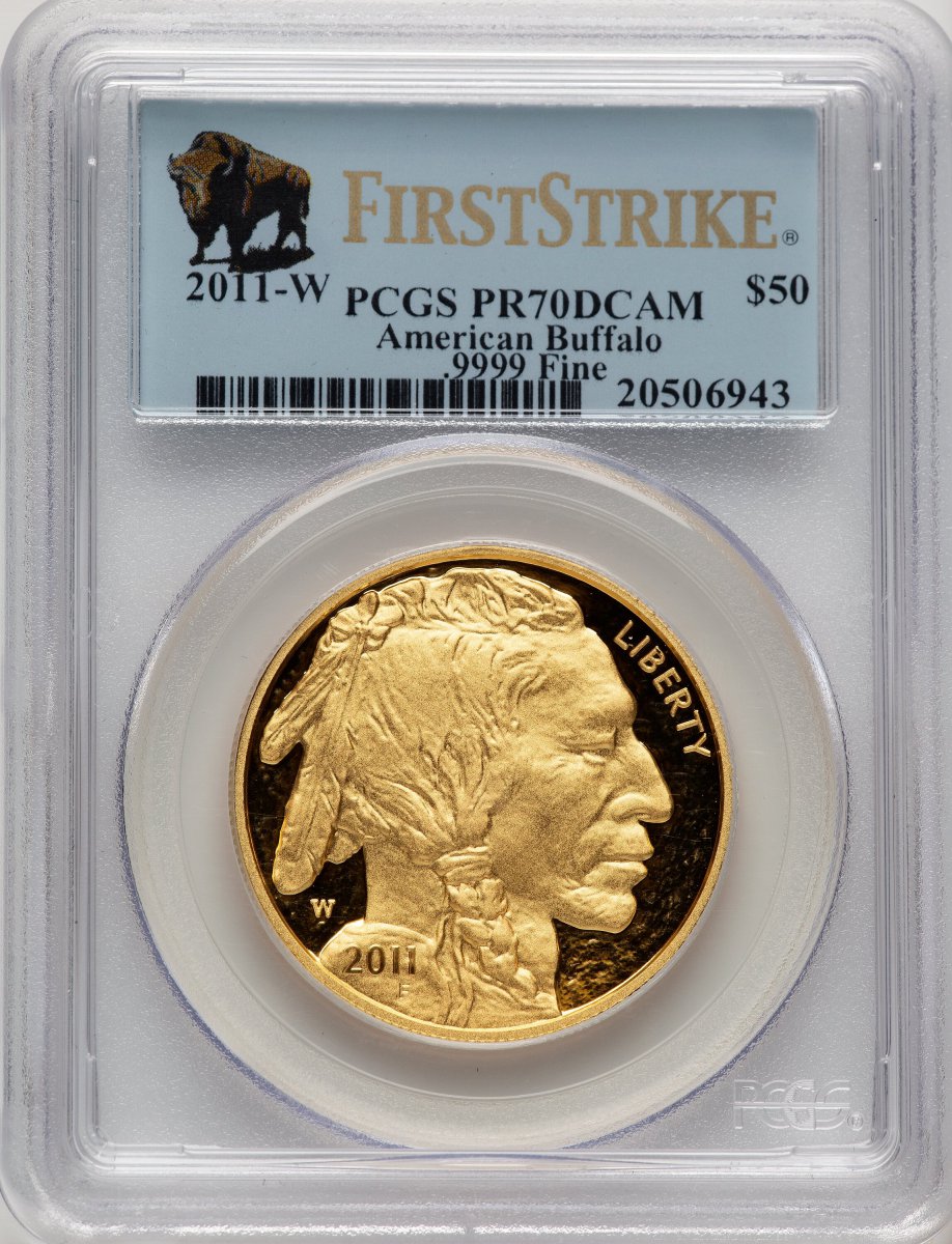 2011-W Modern Bullion Coins (2011-W $50 One-Ounce Gold Buffalo First Strike, DC FS Bison Label)