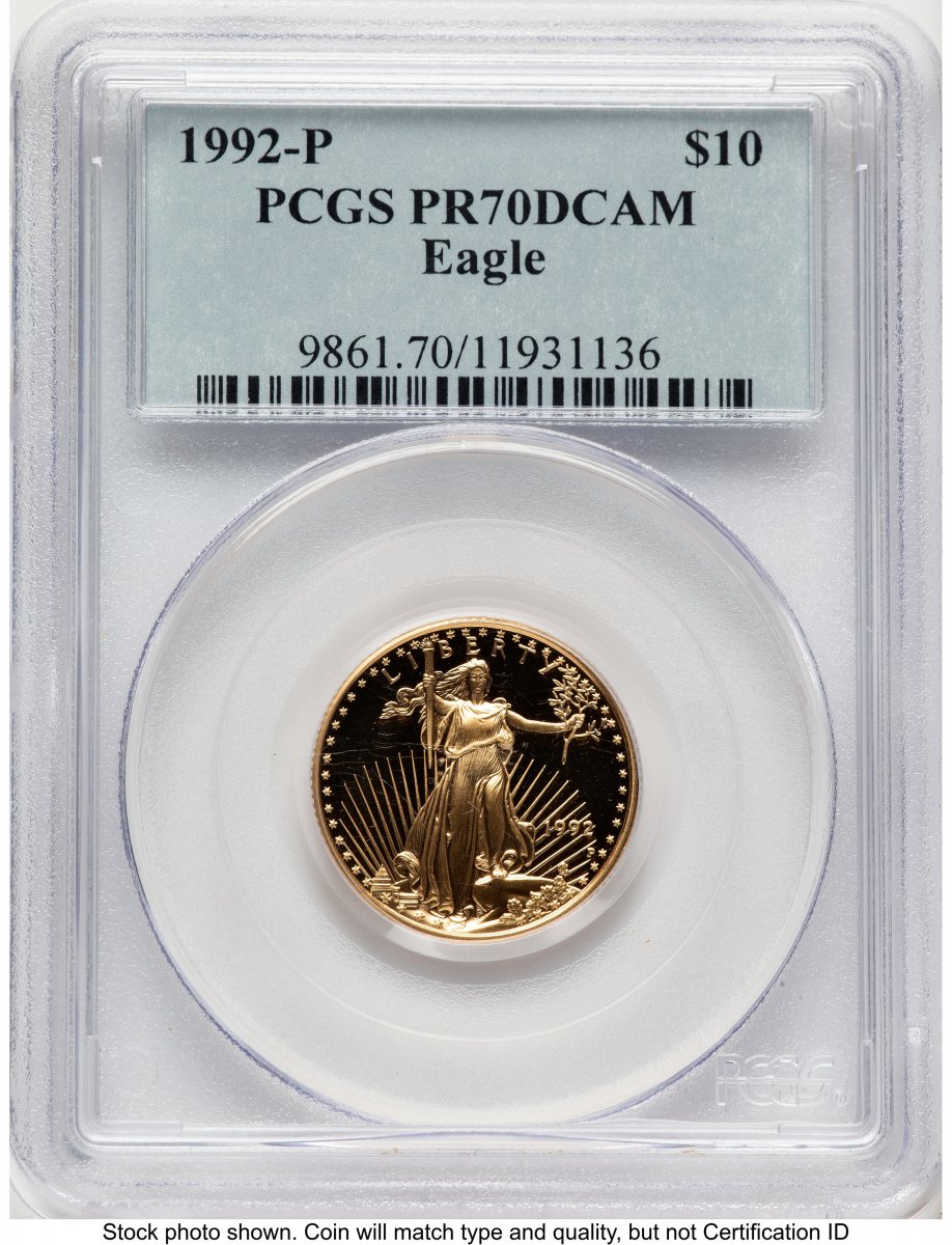 1992-P Modern Bullion Coins (1992-P Proof Gold Eagle 1/4 oz Blue Label)