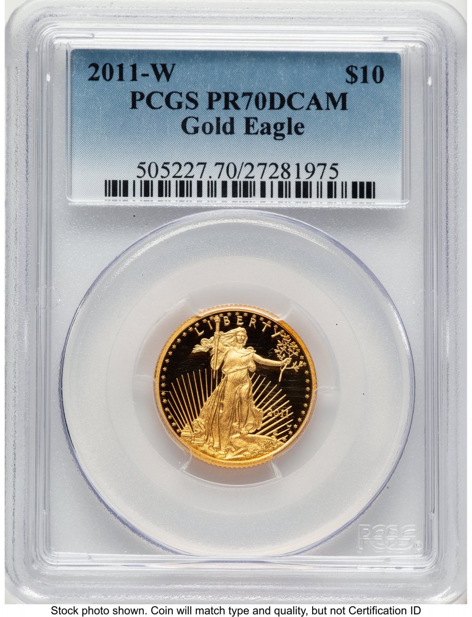 2011-W Modern Bullion Coins (2011-W Proof Gold Eagle 1/4 oz Blue Gradient)