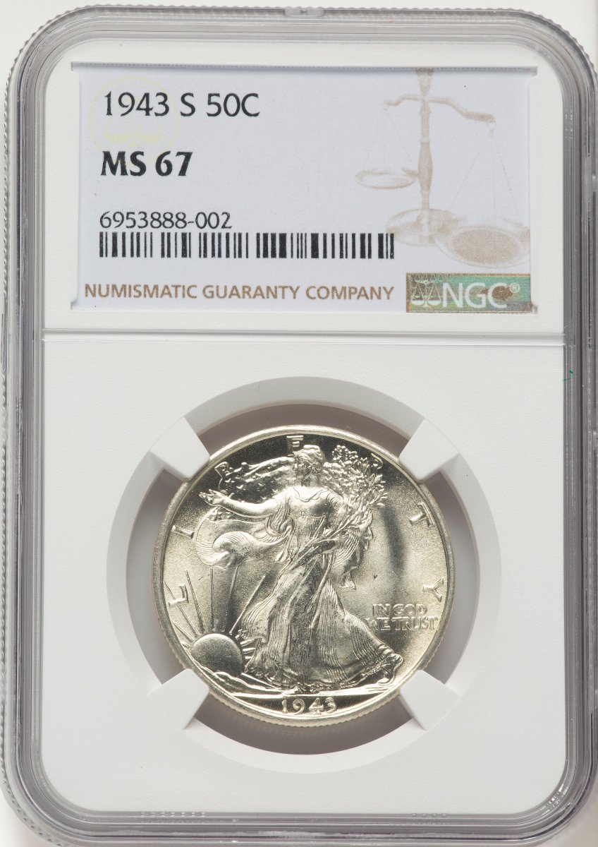 1943-S Walking Liberty Half Dollars (1943-S 50C)