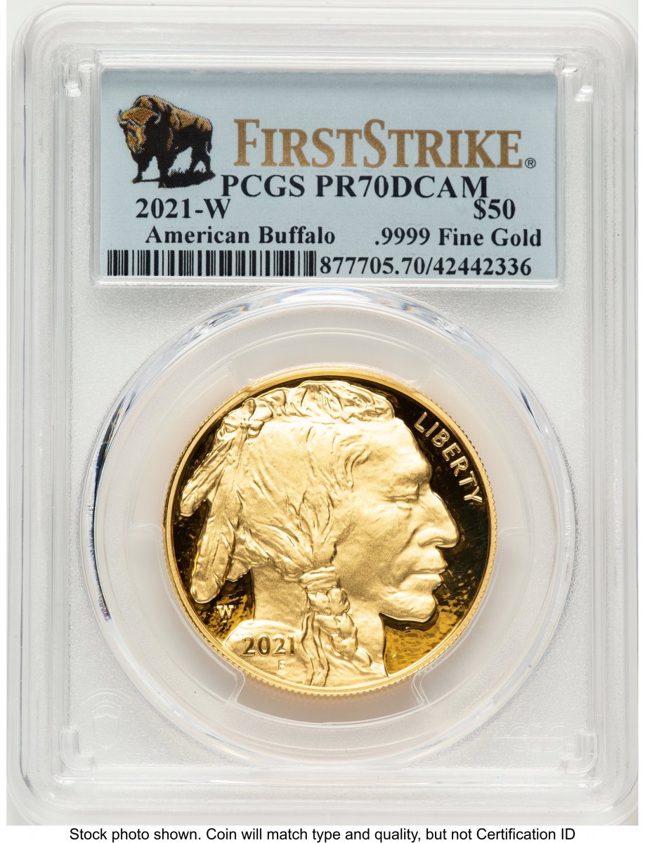 2021-W Modern Bullion Coins (2021-W Proof Gold Buffalo 1 oz FS Bison Label)