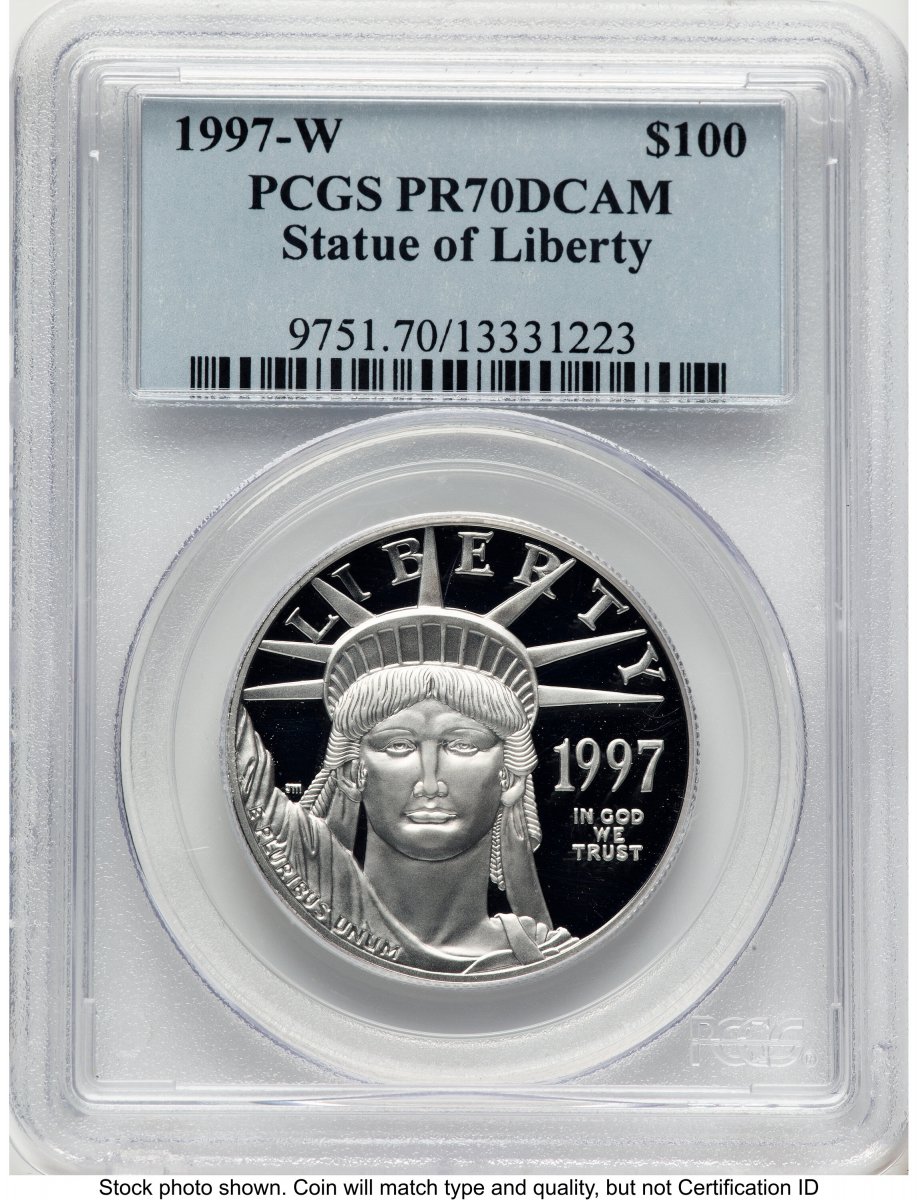 1997-W Modern Bullion Coins (1997-W Proof Platinum Eagle 1 oz Blue Label)