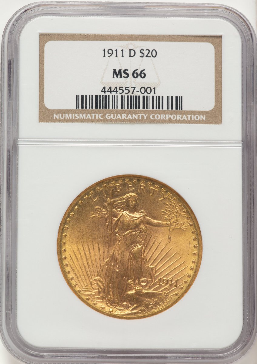 1911-D Saint-Gaudens Double Eagles (1911-D $20)