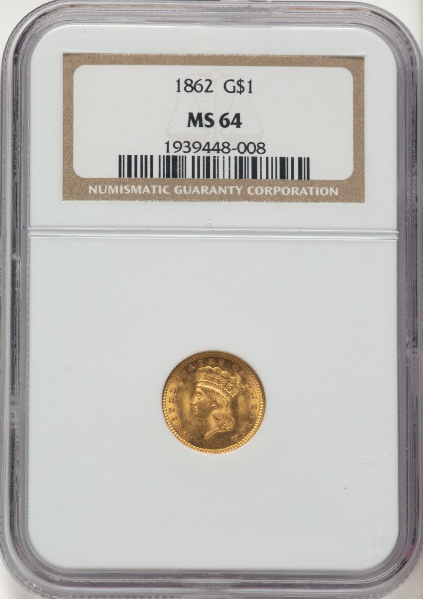 1862 Gold Dollars (1862 G$1)