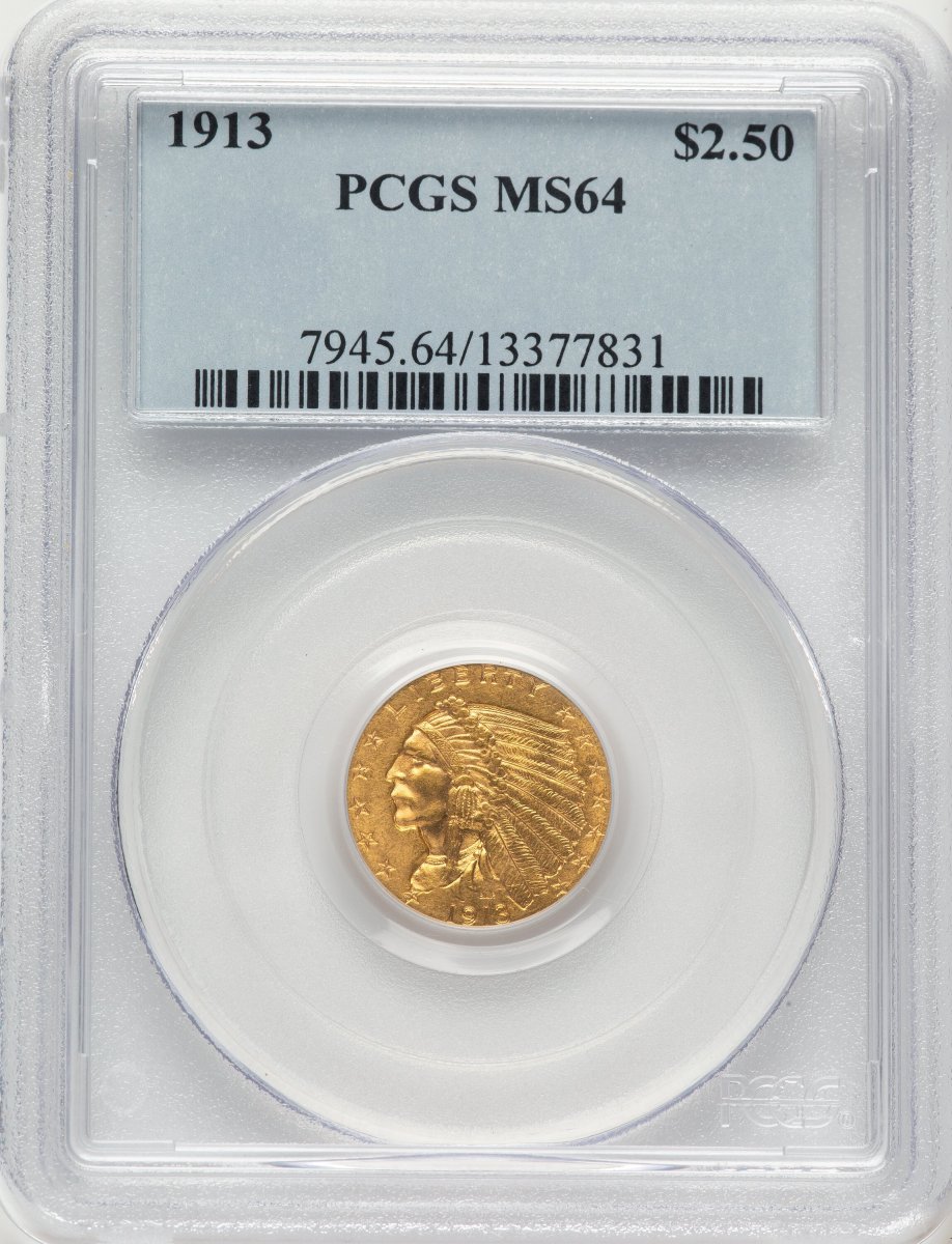 1913 Indian Quarter Eagles (1913 $2 1/2)