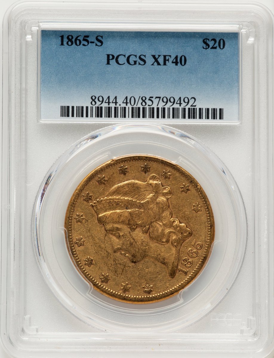 1865-S Liberty Double Eagles (1865-S $20)
