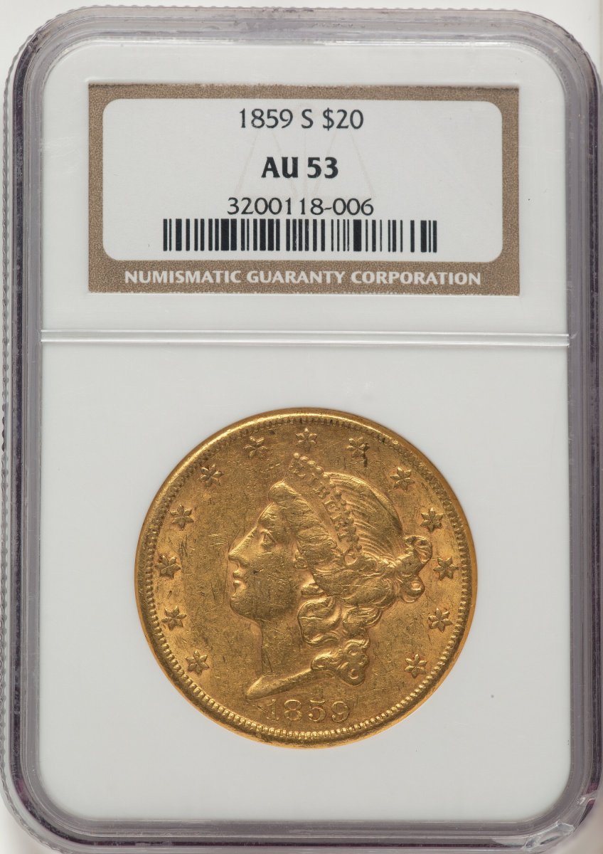 1859-S Liberty Double Eagles (1859-S $20)