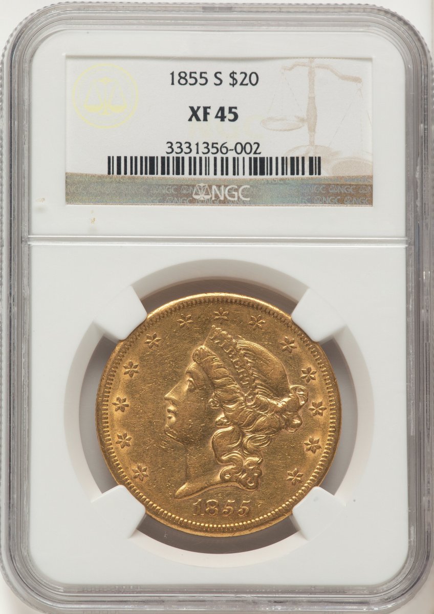 1855-S Liberty Double Eagles (1855-S $20)