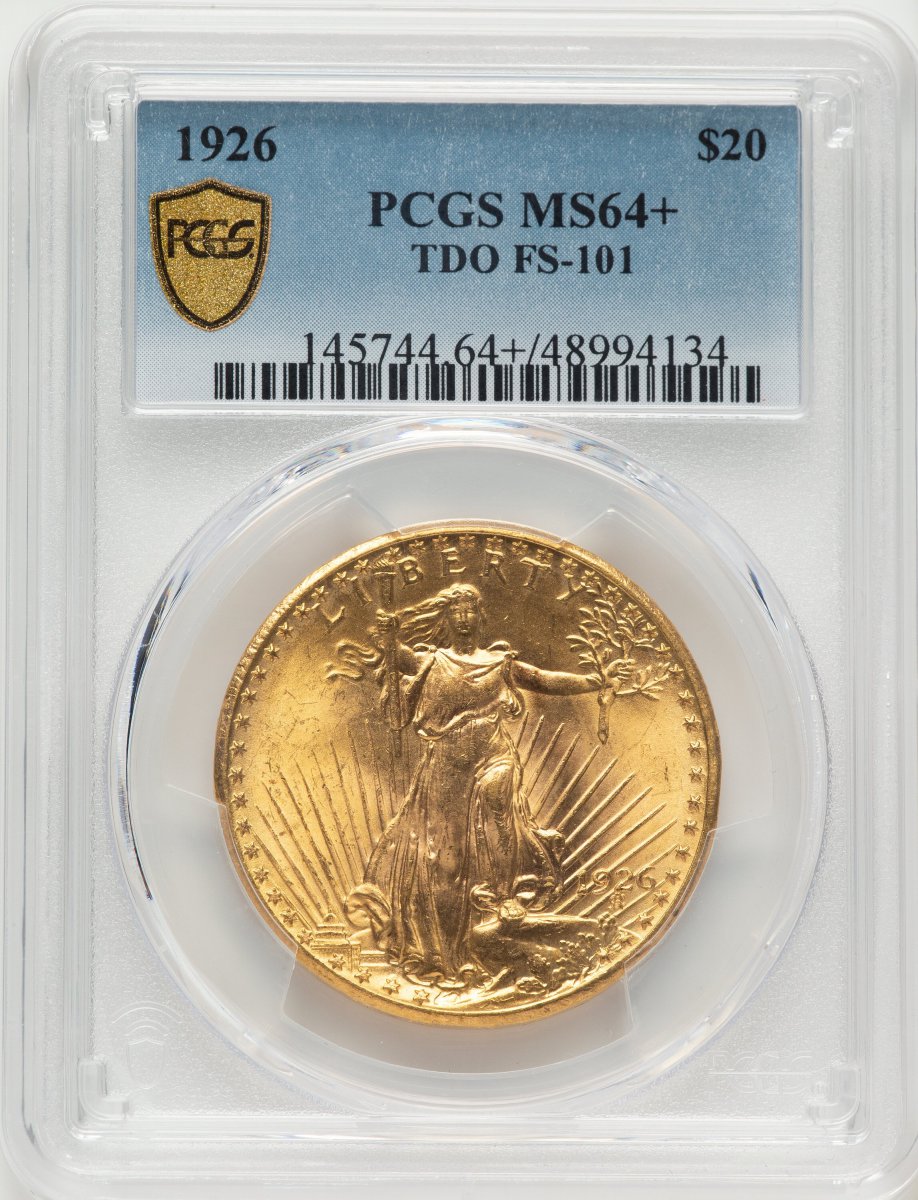 1926 Saint-Gaudens Double Eagles (1926 $20 Tripled Die Obverse, FS-101, MS PCGS Secure)