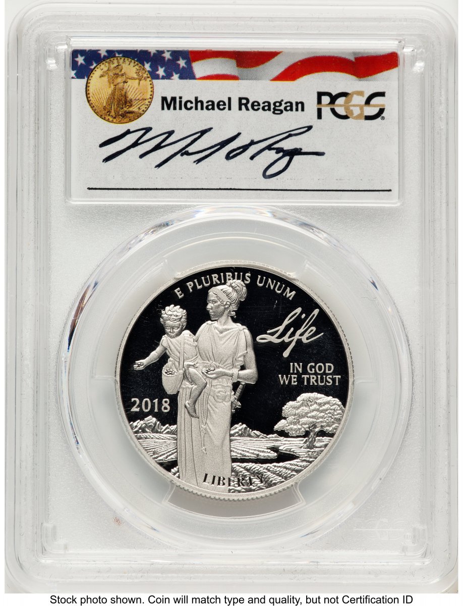 2018-W Modern Bullion Coins (2018-W Proof Platinum Eagle 1 oz Reagan Legacy Series Michael Reagan)