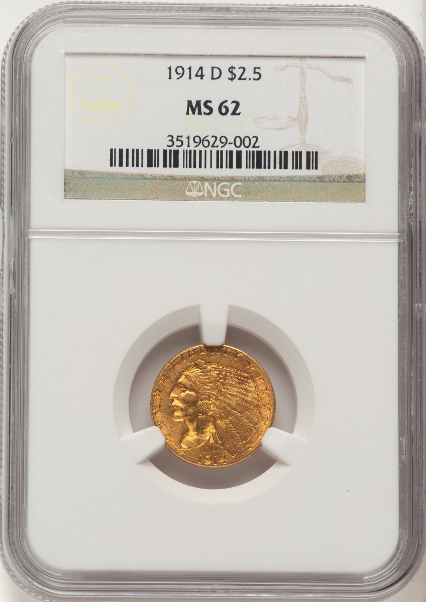 1914-D Indian Quarter Eagles (1914-D $2 1/2)