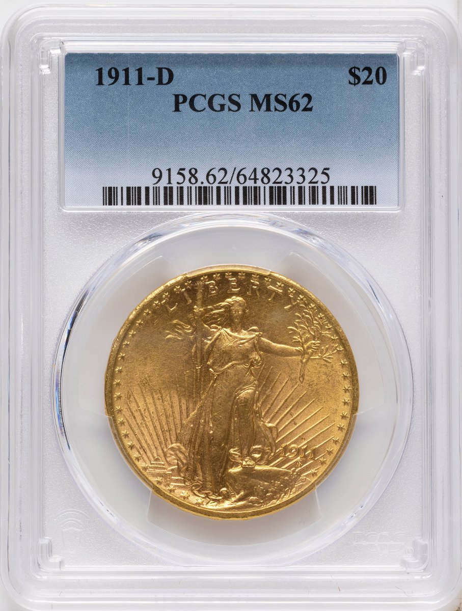 1911-D Saint-Gaudens Double Eagles (1911-D $20)