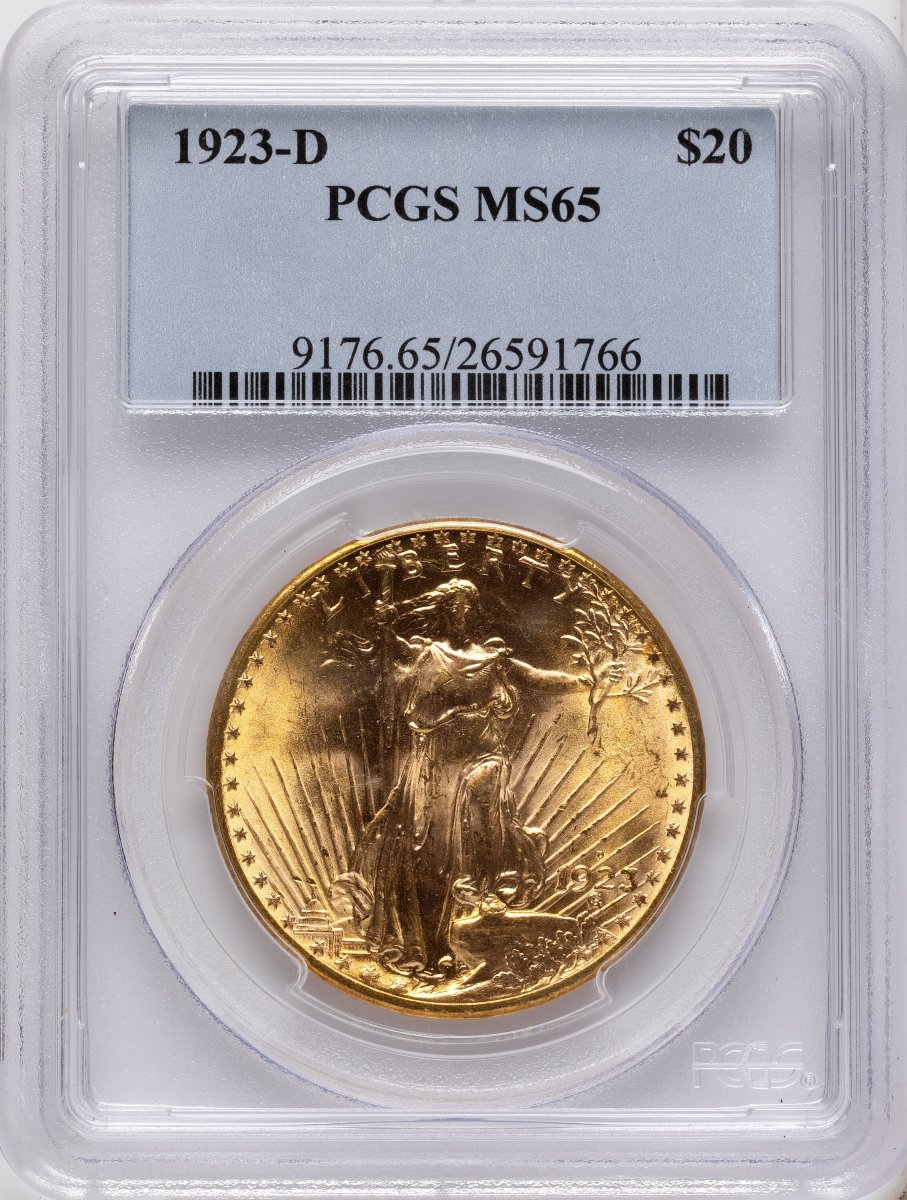 1923-D Saint-Gaudens Double Eagles (1923-D $20)