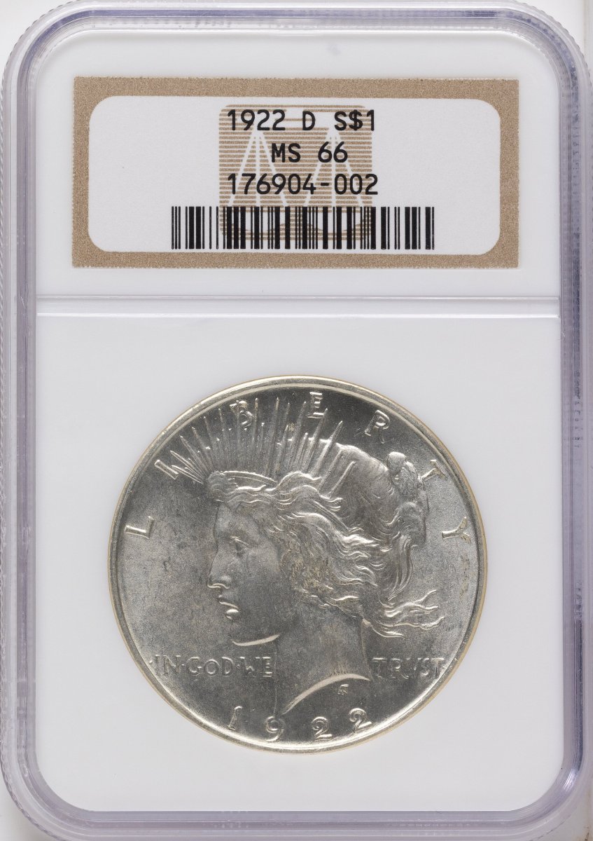 1922-D Peace Dollars (1922-D S$1)
