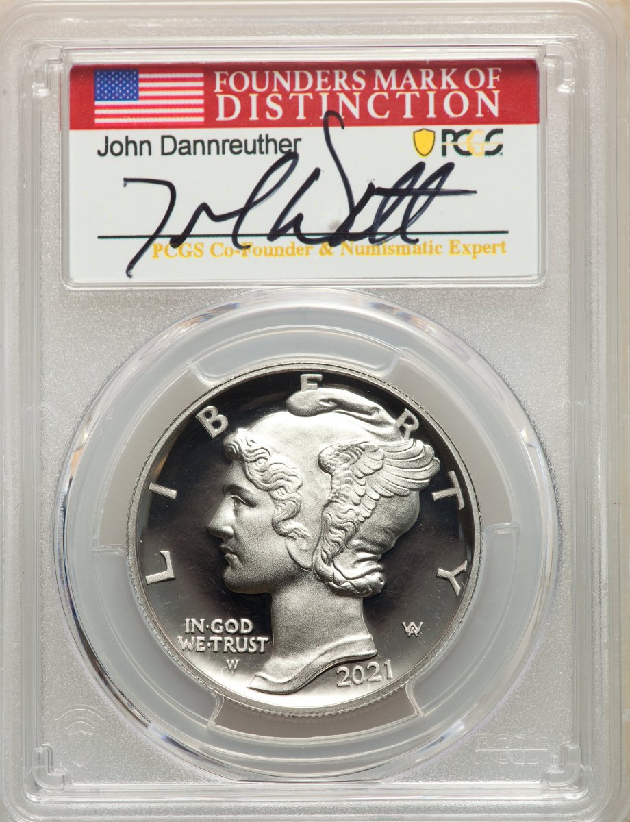 2021-W Modern Bullion Coins (2021-W $25 Palladium, FDI, Dannreuther Sig, PR, DC)