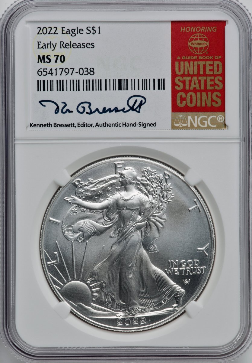 2022 Modern Bullion Coins (2022 S$ Silver Eagle, FS, MS)