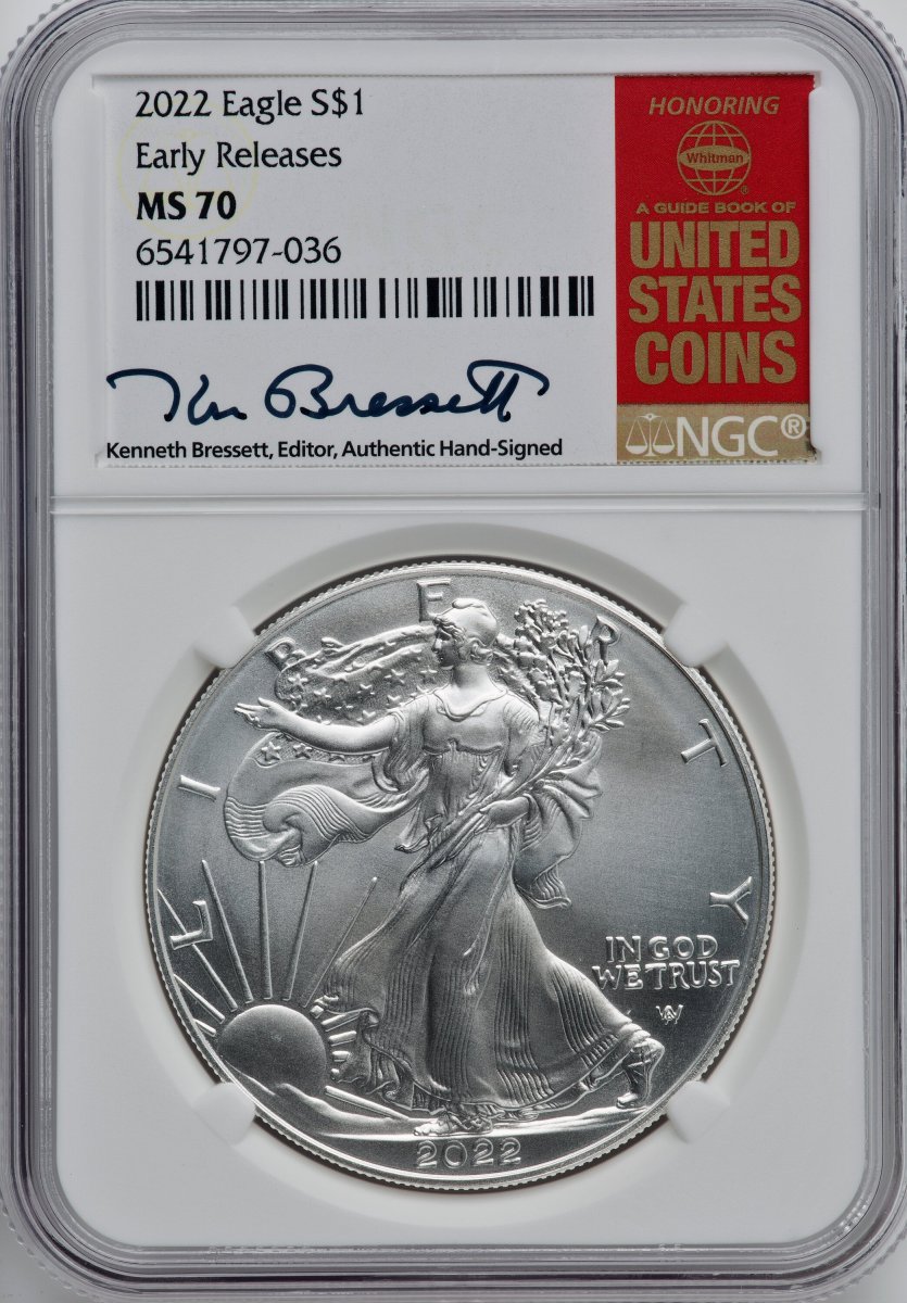 2022 Modern Bullion Coins (2022 S$ Silver Eagle, FS, MS)