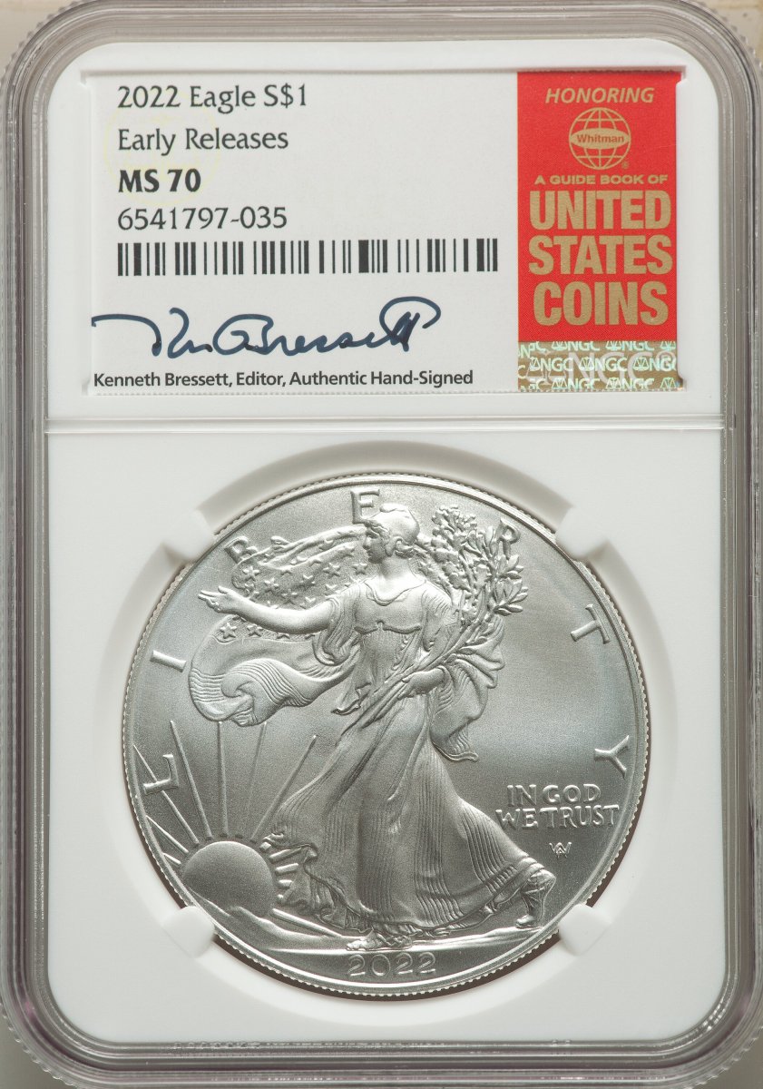 2022 Modern Bullion Coins (2022 S$ Silver Eagle, FS, MS)