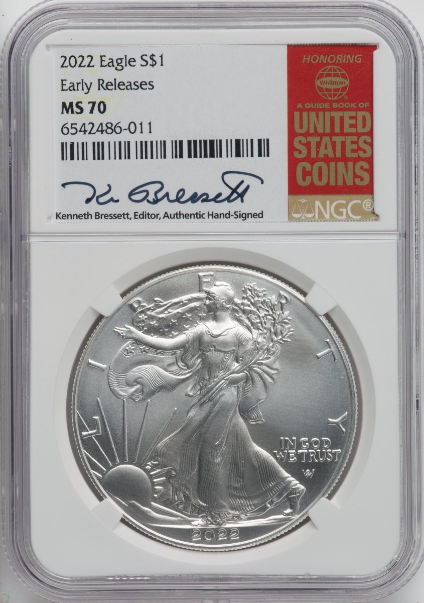 2022 Modern Bullion Coins (2022 S$ Silver Eagle, FS, MS)